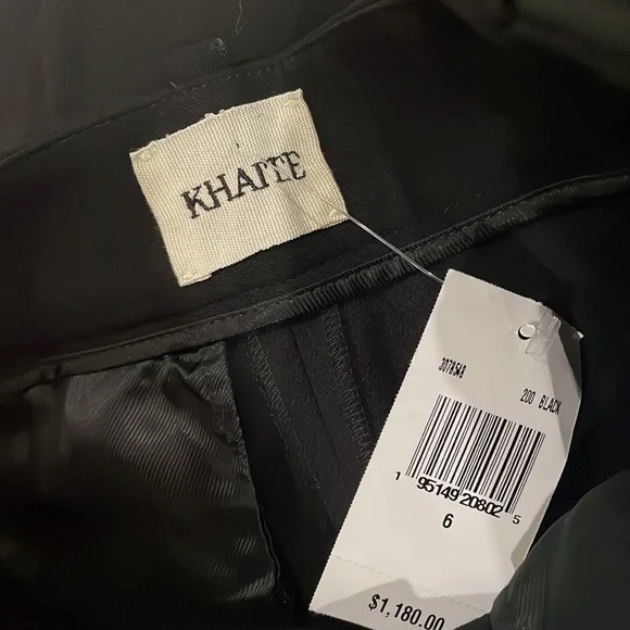 KHAITE Black Wide Leg Pants RUNS SMALL - Picture 9 of 11